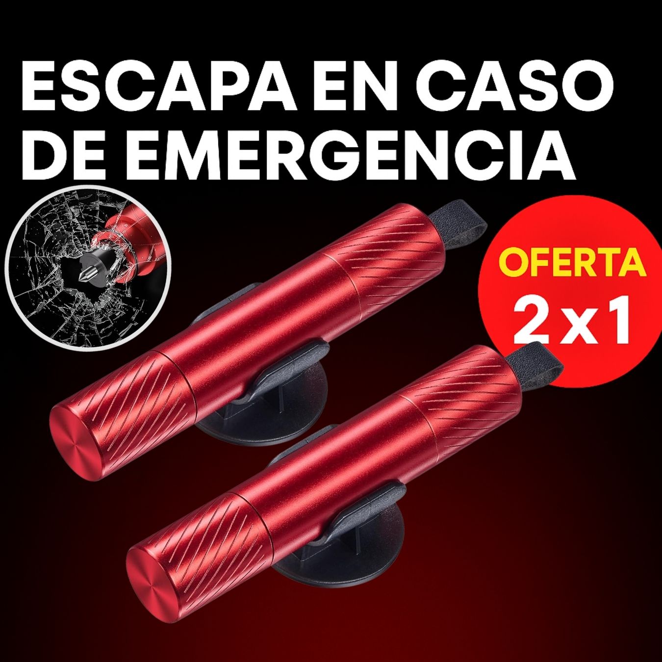 LifeKey™. 2 Unidades Martillo de Seguridad