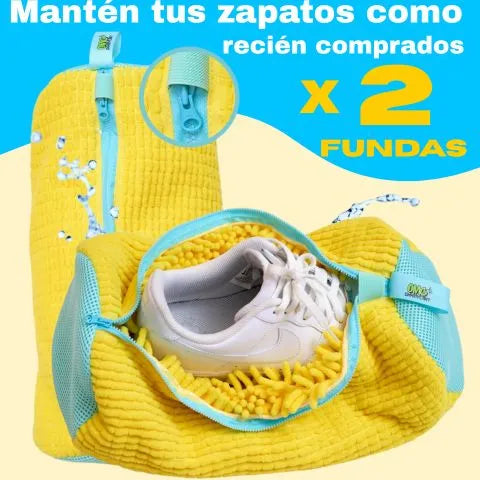 WashStep™. 2X Fundas lavadora para calzado