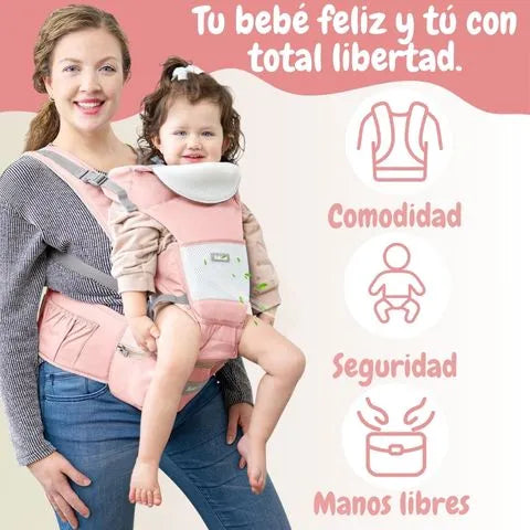 KIYUMI™. Portabebés extra cómodo con asiento.