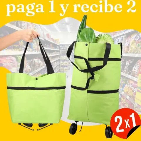 TrolleyGo™.2X1 CARRITO DE COMPRAS PLEGABLE