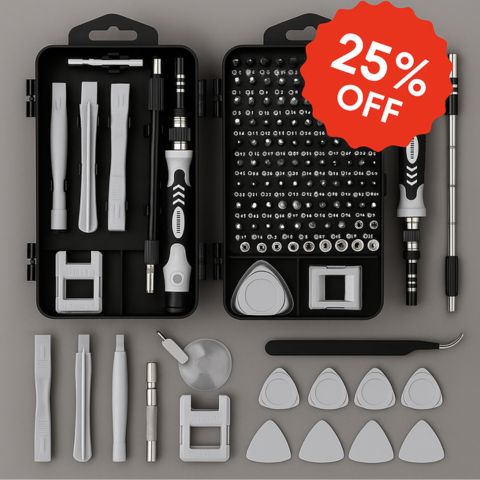 FIXPRO | Kit Destornillador 115 en 1 Herramientas